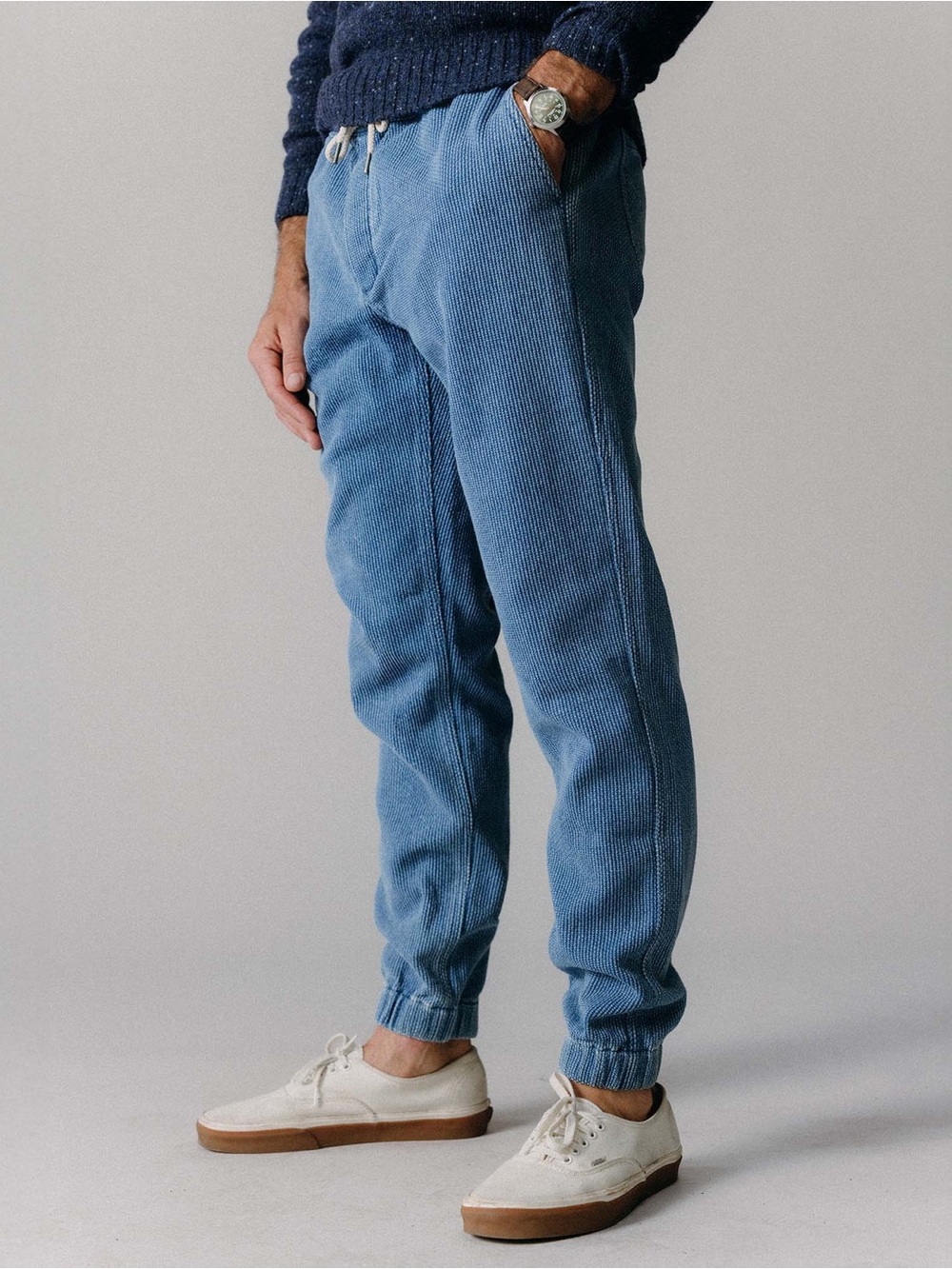 Taylor Stitch Men’s The Après Pant Jogger
in Washed Indigo Sashiko